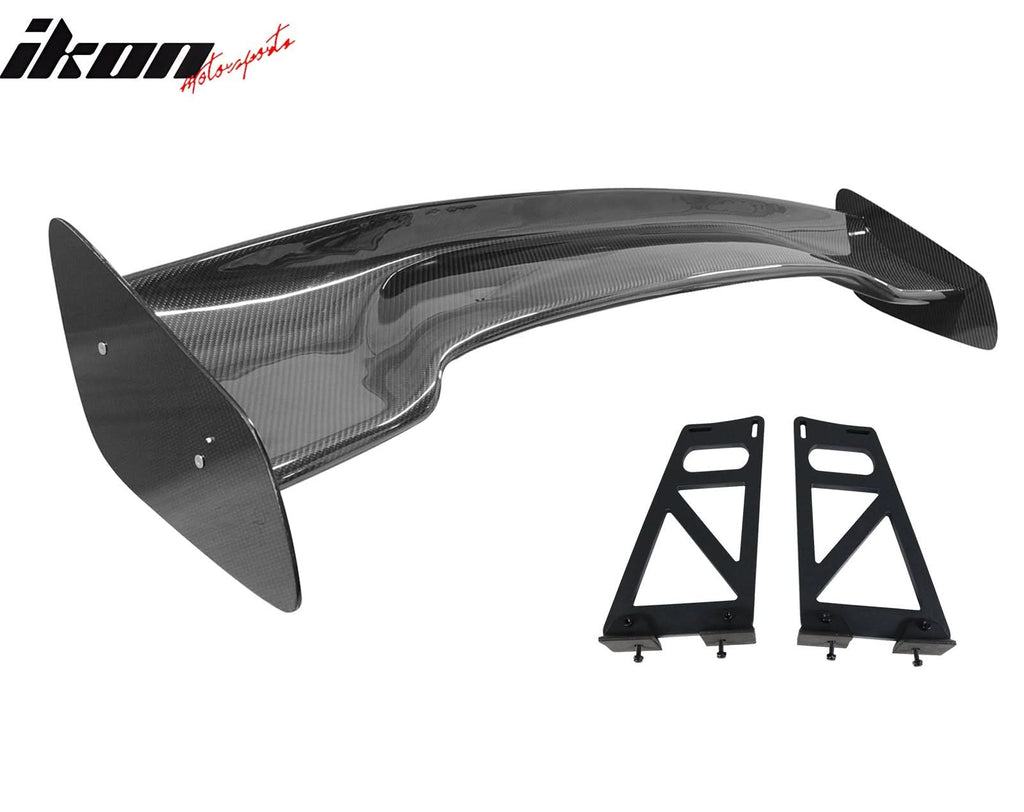 57'' 12" Height Drag Trunk Spoiler V2 Side Plates V6 Legs Carbon Fiber