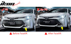 2019-2021 Toyota Corolla Gloss Black Front Bumper Lip + Side Canards