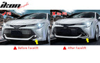 2019-2021 Toyota Corolla Matte Black Front Bumper Lip + Side Canards