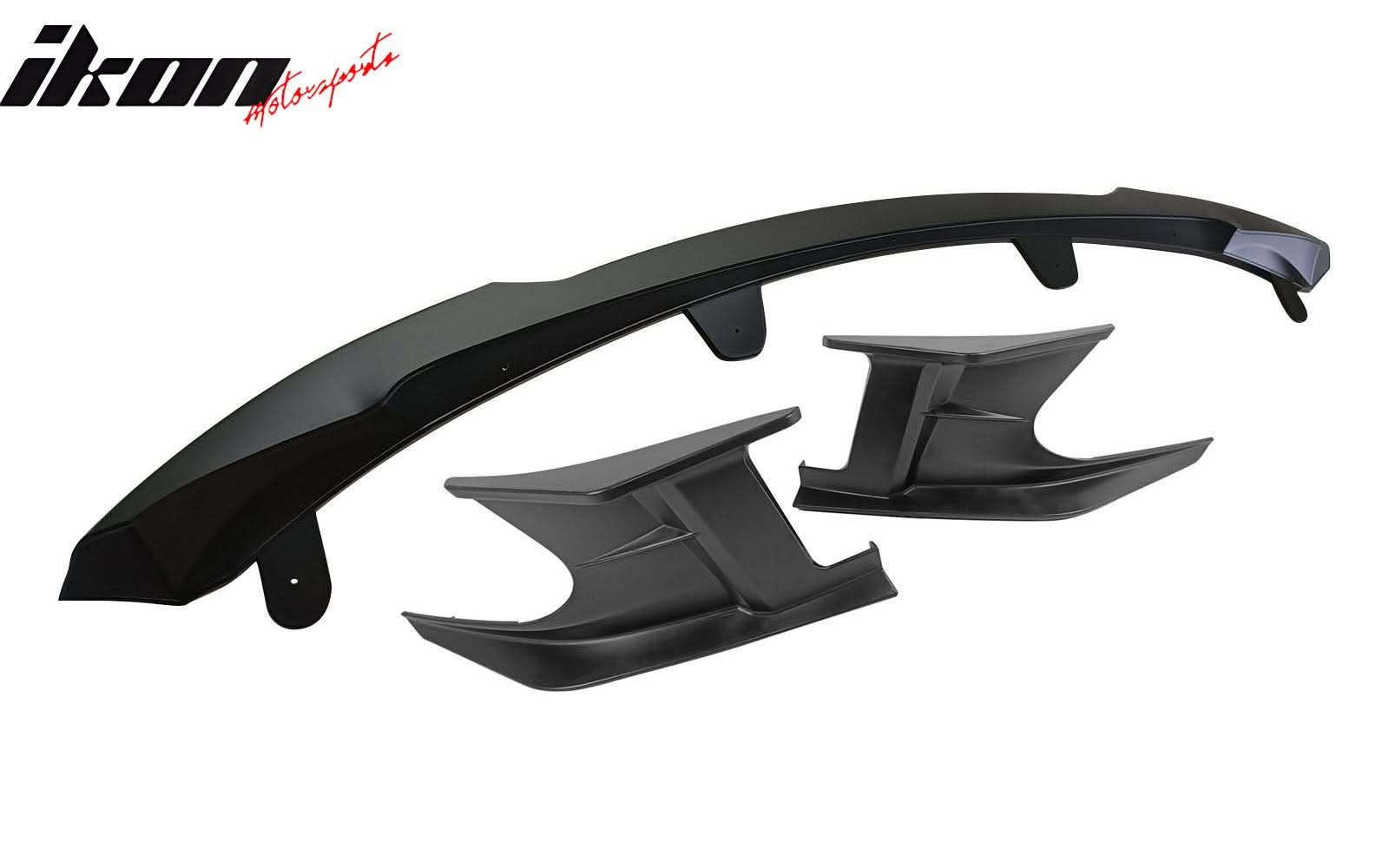2022-2023 Toyota Corolla Matte Black Front Bumper Lip + Side Canards
