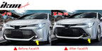 2019-2021 Toyota Corolla Gloss Black 3PCS Front Bumper Lip+Side Canard