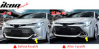 2019-2021 Toyota Corolla Matte Black 3PCS Front Bumper Lip+Side Canard