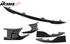 2022-2023 Toyota Corolla Gloss Black 3PC Front Bumper Lip+Side Canards