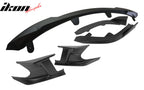 2022-2023 Toyota Corolla Matte Black 3PC Front Bumper Lip+Side Canards