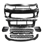 2015-2023 Dodge Charger  Front Bumper Cover Grill Kit Widebody Black P