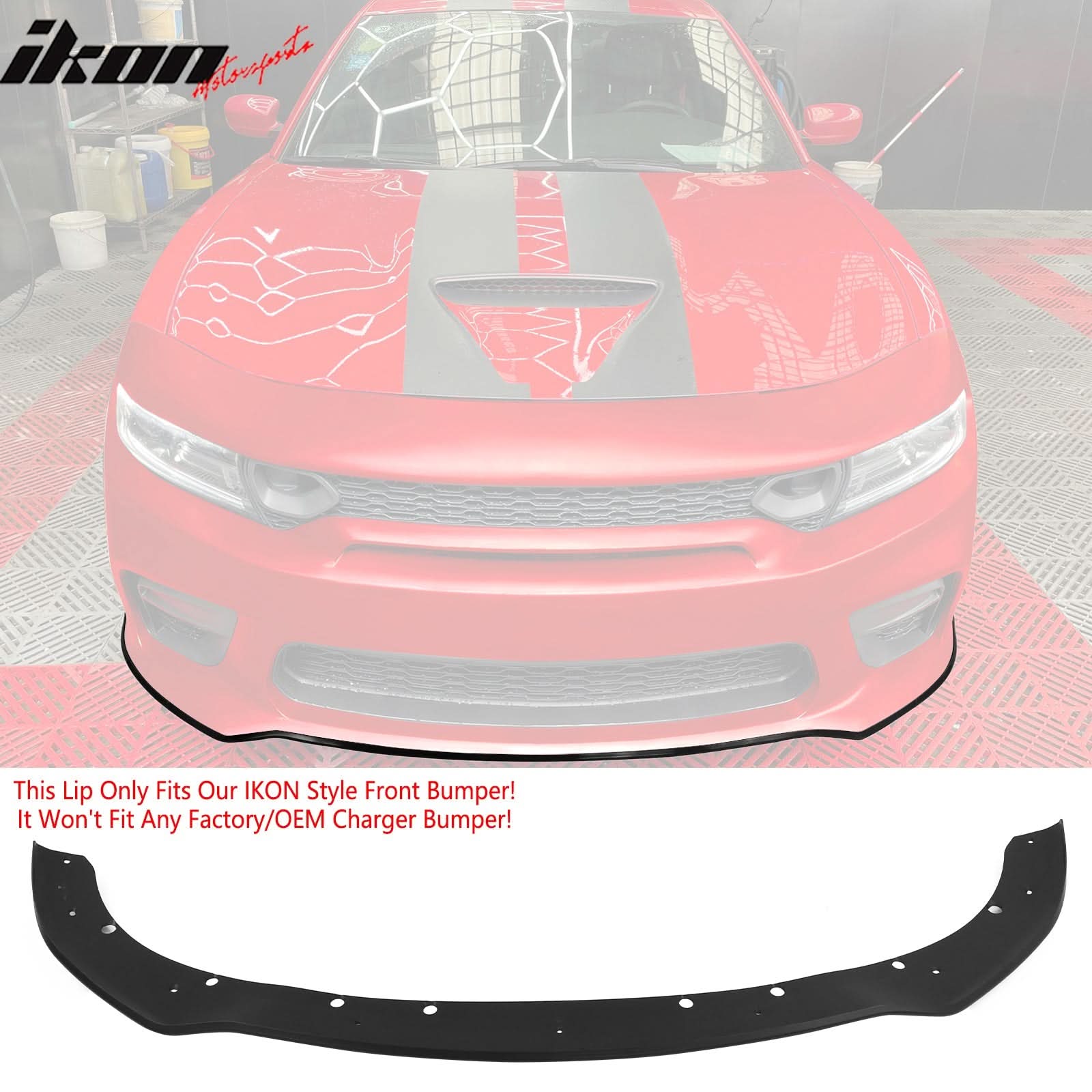 2015-2023 Dodge Charger  Front Bumper Cover Grill Kit Widebody Black P
