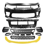 2015-2023 Dodge Charger Widebody SRT Front Bumper Cover Yellow Lip PP