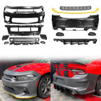 2015-2023 Dodge Charger Rear &  Front Bumper Yellow Lip Diffuser