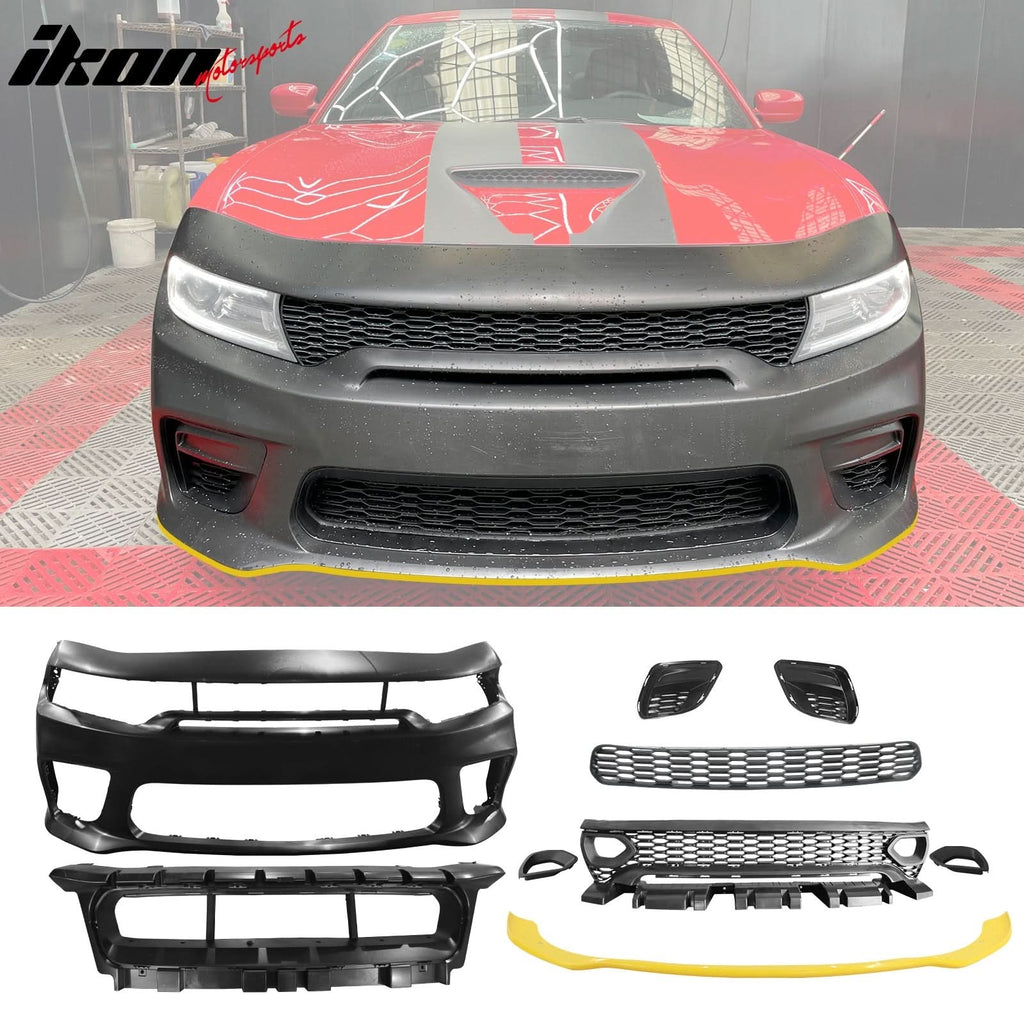 2015-2023 Dodge Charger Rear &  Front Bumper Yellow Lip Diffuser