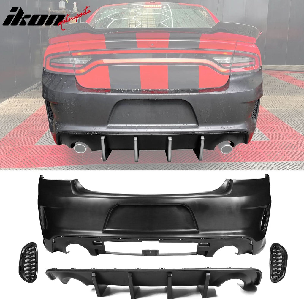 2015-2023 Dodge Charger Rear &  Front Bumper Yellow Lip Diffuser