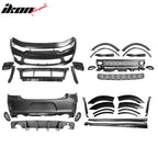 2015-2023 Dodge Charger Widebody Rear Bumper Covers W/ SRT Grilles ABS