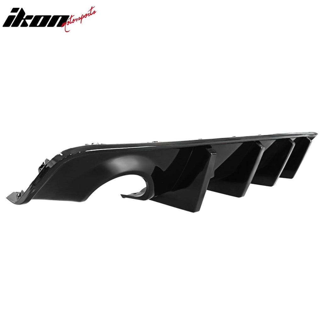 2015-2023 Dodge Charger IKON Gloss Black Front Rear Bumper Covers PP