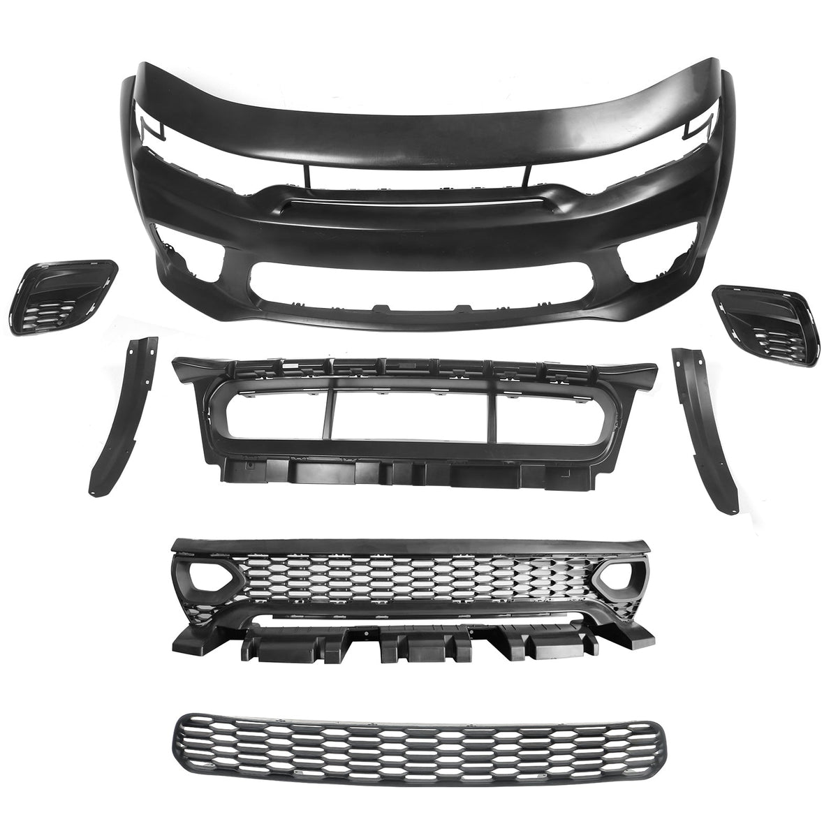 2020-2023 Dodge Charger Widebody Front Bumper Cover W/ SRT Grilles PP