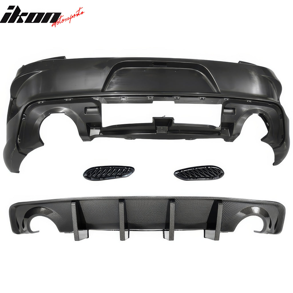 2015-2023 Dodge Charger Widebody Whole Bumper Kits Diffuser LED PP