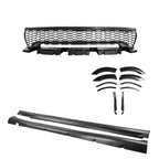 2015-2023 Dodge Charger Widebody Gloss Whole Bumper Diffuser PP W/ LED
