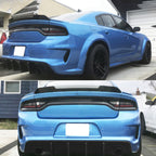 2015-2023 Dodge Charger Widebody Gloss Whole Bumper Diffuser PP W/ LED