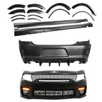 2015-2023 Dodge Charger Widebody Gloss Whole Bumper Diffuser PP W/ LED