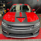 2015-2023 Dodge Charger Widebody SRT Black LED Front Bumper Kits PP
