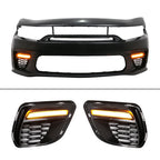 2015-2023 Dodge Charger Widebody SRT Unpainted Front Rear LED Bumpers