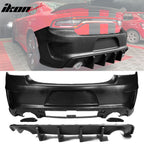 2015-2023 Dodge Charger Widebody SRT Unpainted Front Rear LED Bumpers
