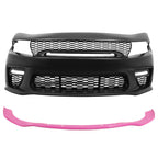 2015-2023 Dodge Charger Widebody Front Bumper Cover Pink Lip LED PP