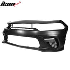 2015-2023 Dodge Charger Widebody LED Bumper Cover Matte Black Lip PP