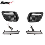 2015-2023 Dodge Charger Widebody LED Bumper Cover Matte Black Lip PP