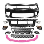 2015-2023 Dodge Charger Widebody SRT LED Front Bumper Pink Lip PP