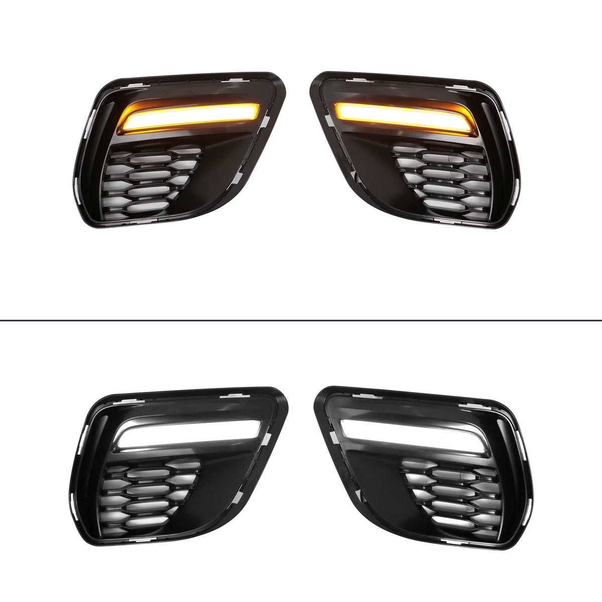 2015-2023 Dodge Charger Widebody SRT Bumper Cover Yellow Lip LED PP