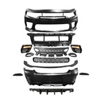 2015-2023 Dodge Charger Widebody SRT LED Front Bumper Matte Black Lip