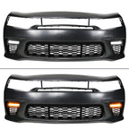 2015-2023 Dodge Charger Widebody SRT Front Bumper Yellow Lip PP LED