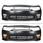 2015-2023 Dodge Charger Widebody SRT Front Bumper Yellow Lip PP LED