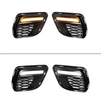 2015-2023 Charger IKON Matte Black Front Rear Bumper Covers LED PP