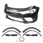 2015-2023 Charger IKON Gloss Black Front Rear Bumper Covers LED PP