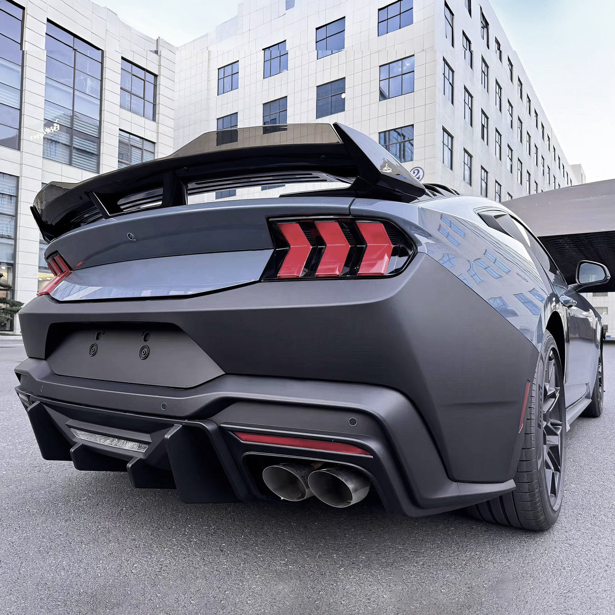 2024-2025 Ford Mustang Bumper Cover W/ Rock Matte Black Diffuser PP