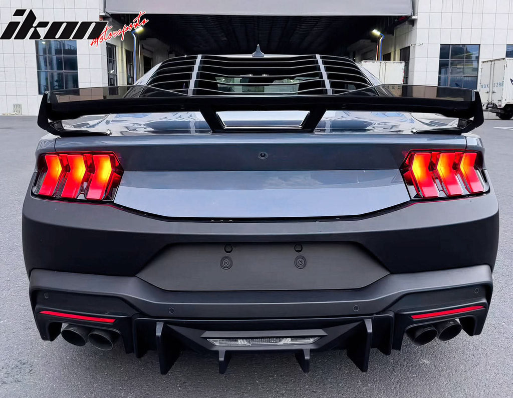 2024-2025 Ford Mustang Bumper Cover W/ Rock Matte Black Diffuser PP