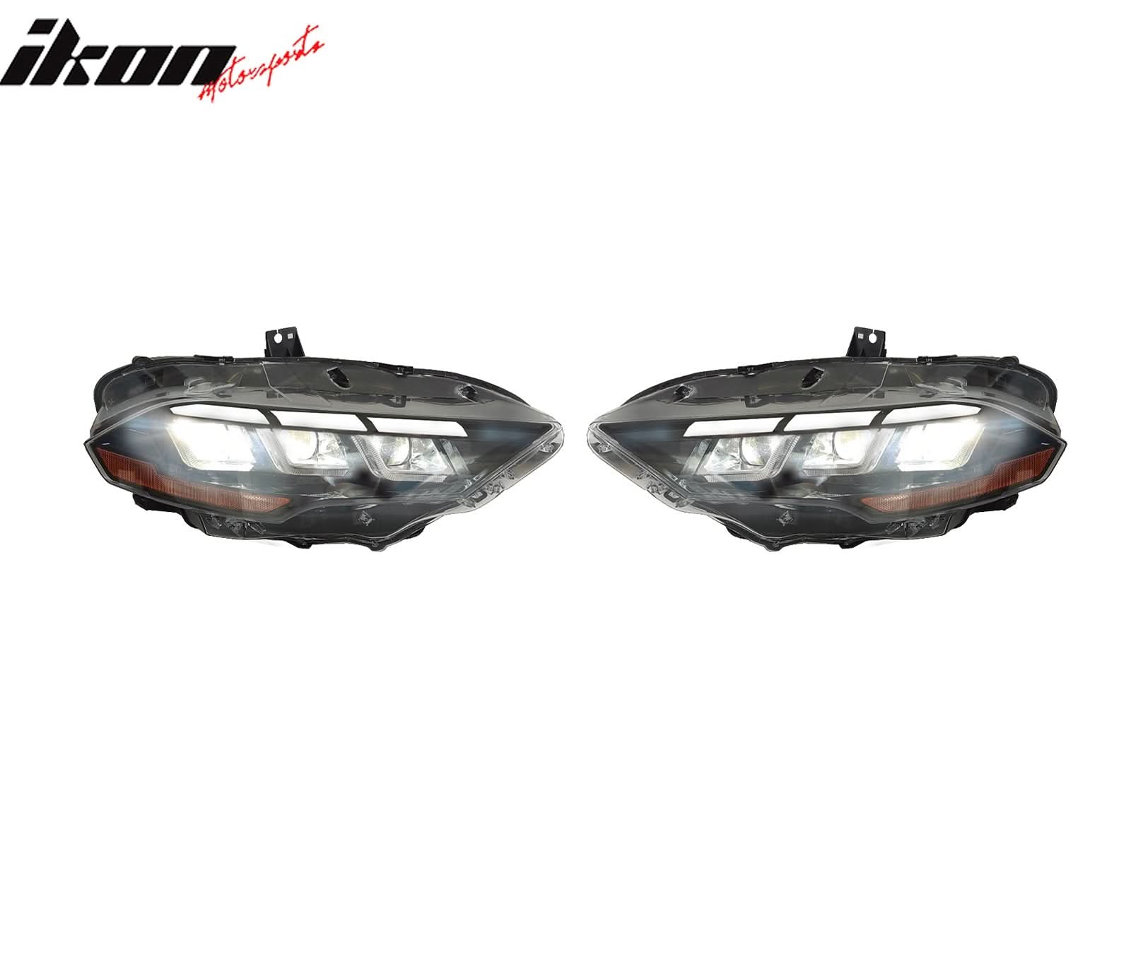 2018-2023 Ford Mustang Dark Horse Front Bumper Cover Kit Headlights PP