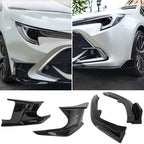 2019-2025 Toyota Corolla Gloss Black Front Splitters + Side Canards