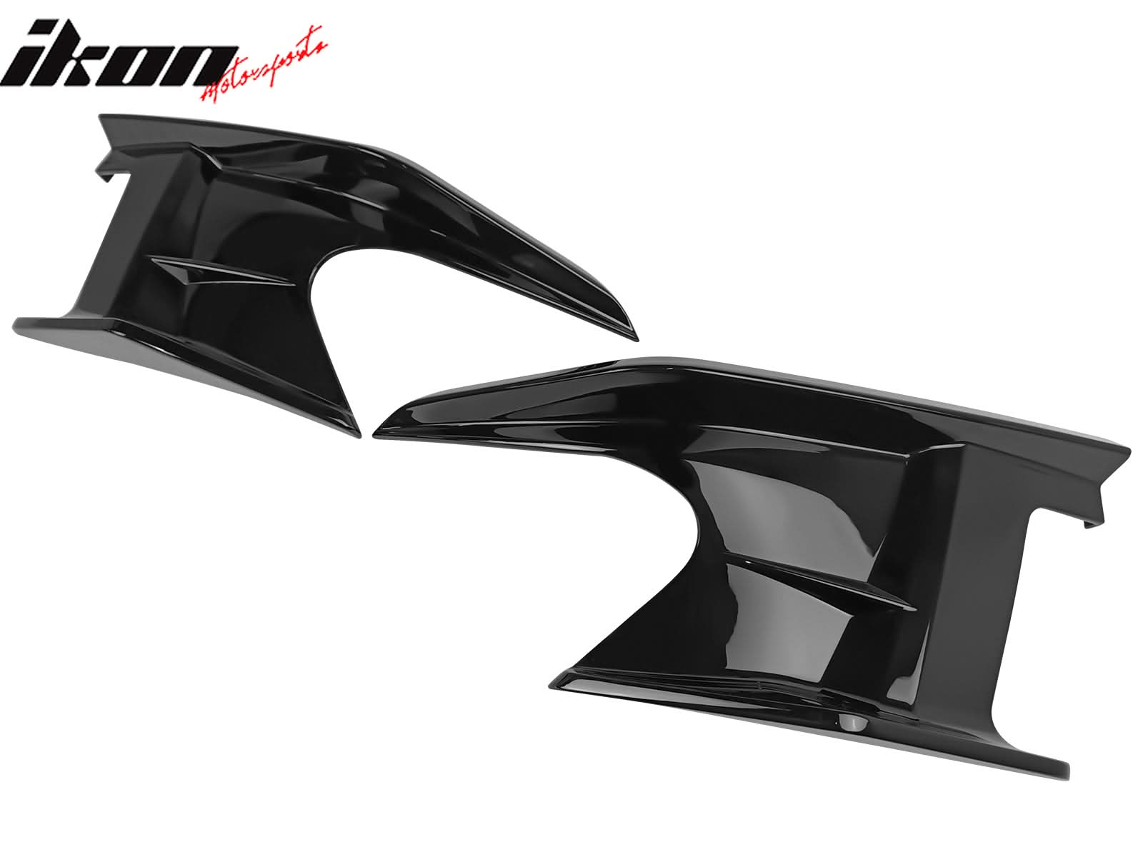 2019-2025 Toyota Corolla Gloss Black Front Splitters + Side Canards