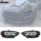 2018-2023 Ford Mustang Dark Horse Bumper Cover Switchback Headlight PP