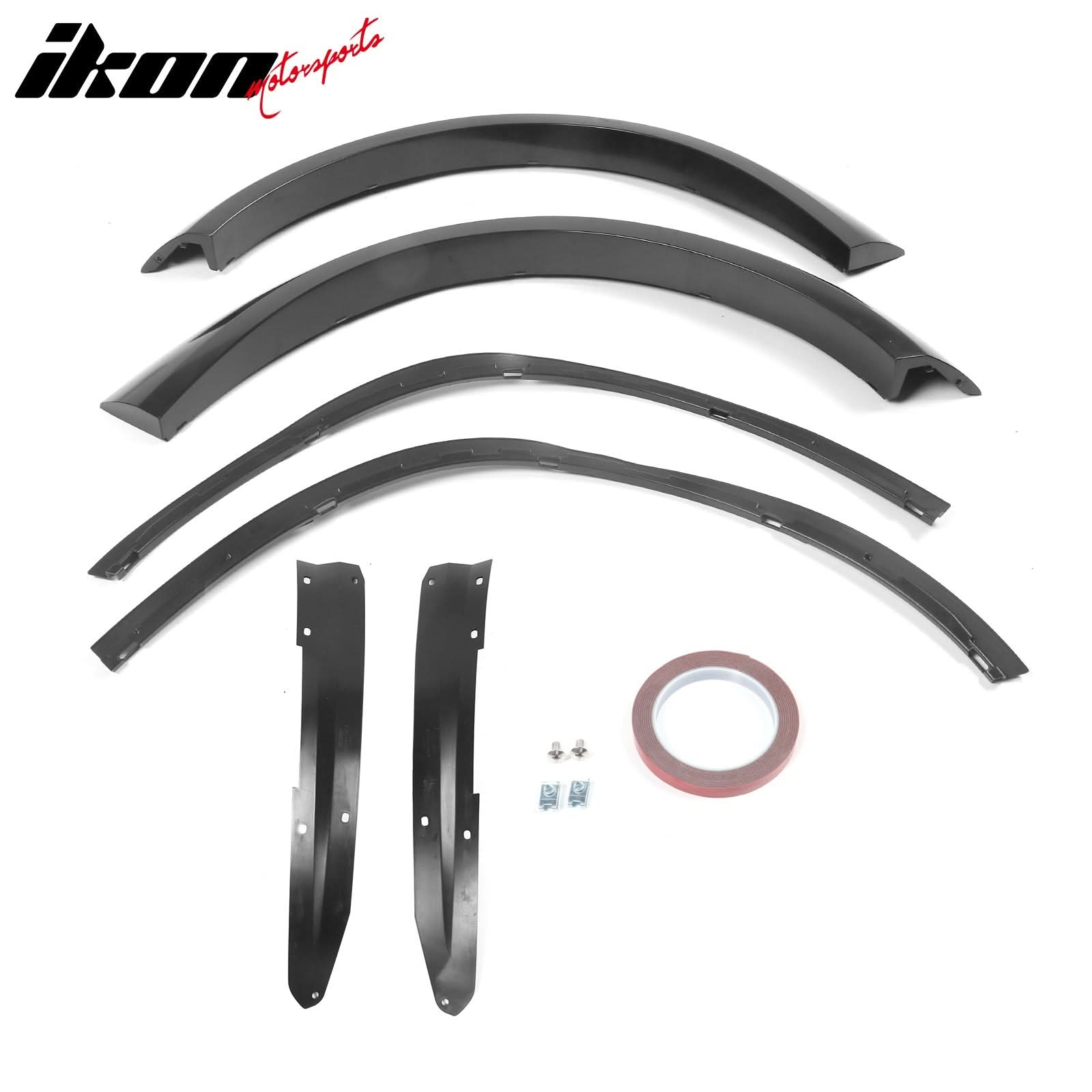 2015-2023 Charger IKON Matte Black Front Rear Bumper Covers LED Grille