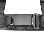Universal Racing Seat Belt Harness 3" 4 Point Strap Buckle Nylon Black