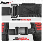 Universal Racing Seat Belt Harness 3" 4 Point Strap Buckle Nylon Black