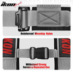 Universal Racing Seat Belt Harness 3" 4 Point Strap Buckle Nylon Grey