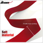 Universal 4 Point Racing Seat Belt Harness 2" Strap Buckle Red