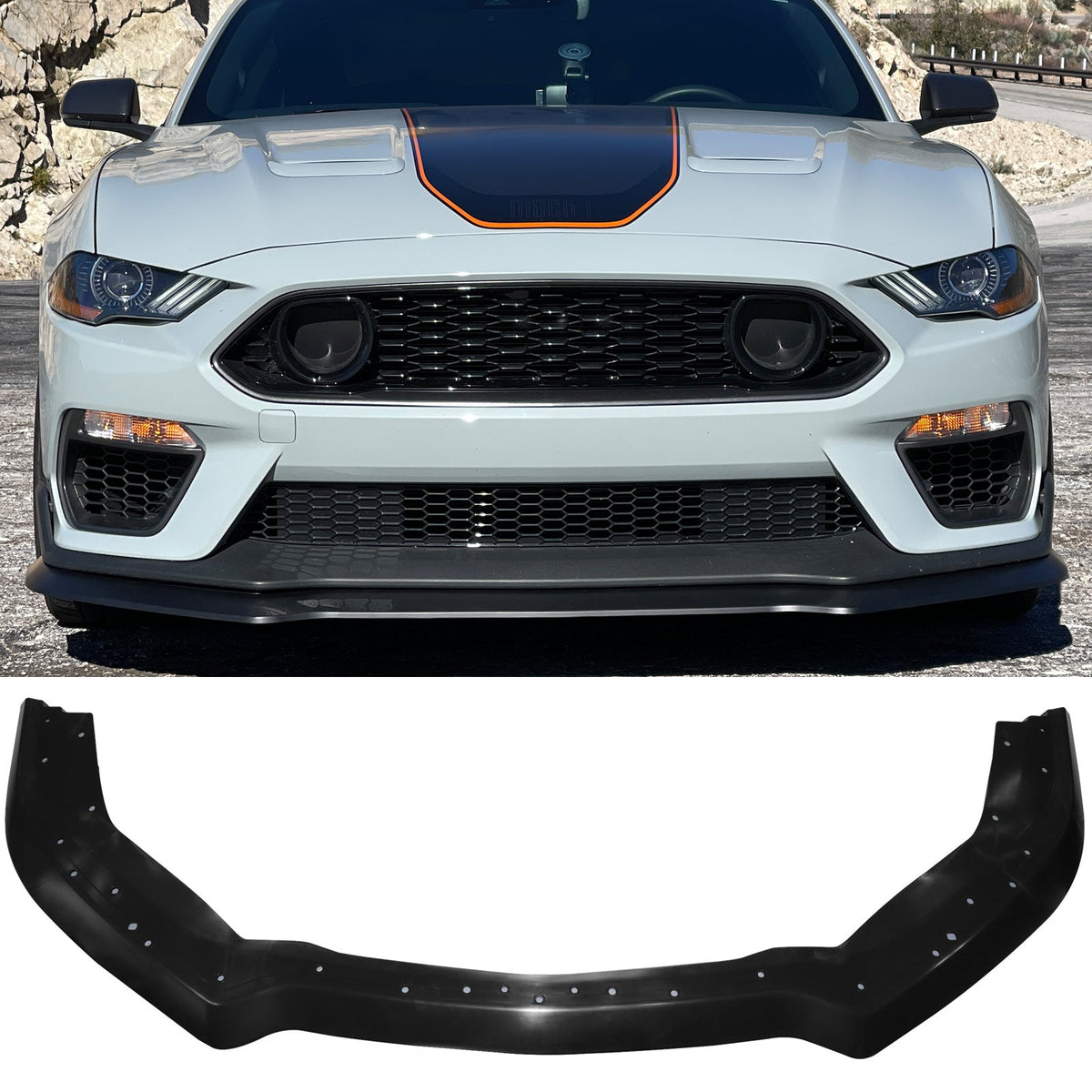 2018-2023 Ford Mustang 21+ Mach 1 Front Bumper Cover LED Grille W/ Lip