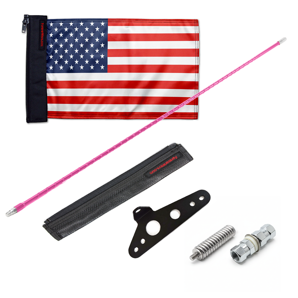 CB Antenna Flag Mount Kit for Jeep TJ/YJ/LJ