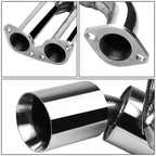 2003-2009 Nissan 350Z / G35 Dual Rolled Tip Catback Exhaust Stainless Steel