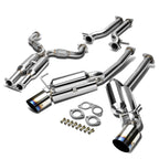 2009-2016 Nissan 370Z Catback Exhaust Dual Burnt Tip Stainless Steel