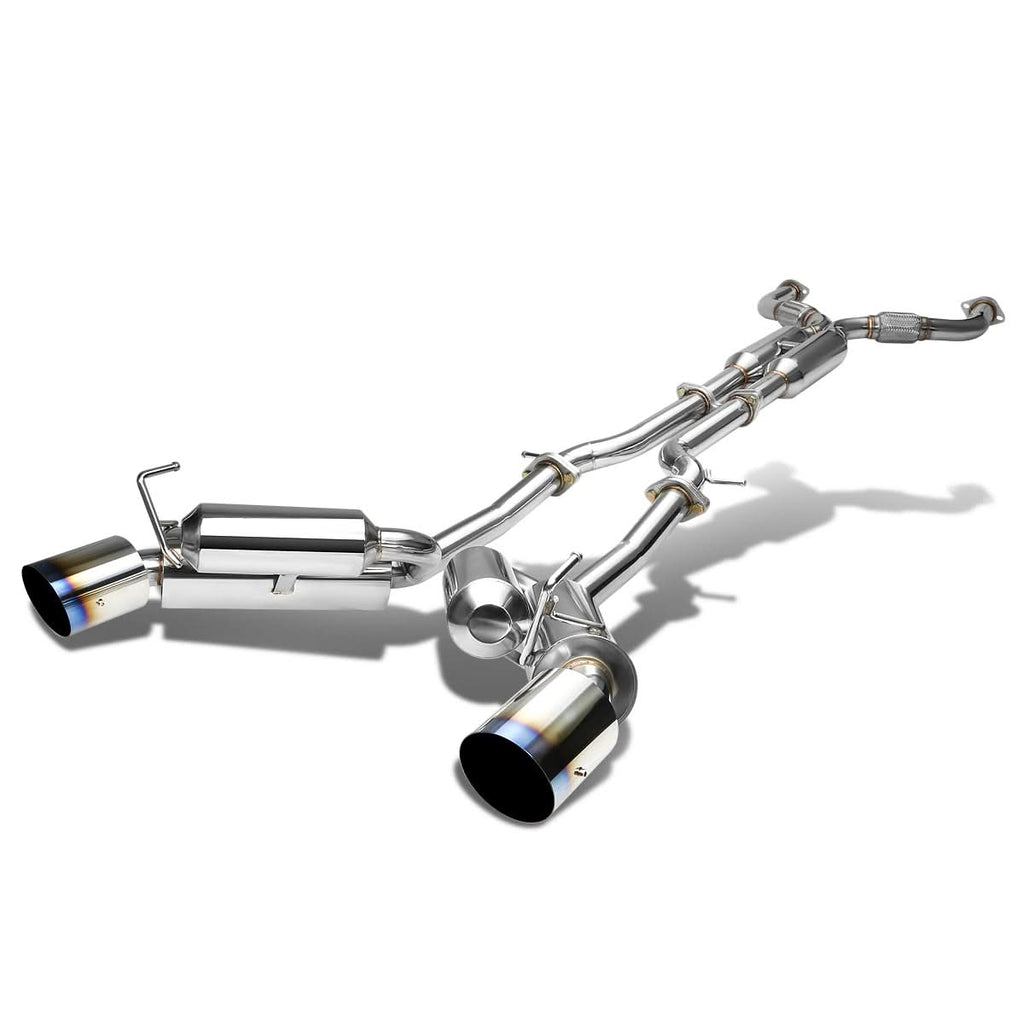 2009-2016 Nissan 370Z Catback Exhaust Dual Burnt Tip Stainless Steel